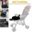 3-Gear Adjustable Stroller Footrest Extension for Baby Leg Support 2
