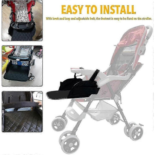 3-Gear Adjustable Stroller Footrest Extension for Baby Leg Support 1