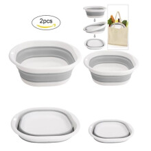 Foldable Basin, Foldable Dishes Bowl, Multifunction Silicone for Camping, Caravan, Outdoor Activities, Kitchen, Travel, Camping