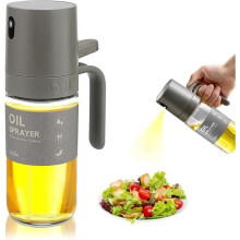 Kitchen Oil Sprayer Glass Food Oil Spray Bottle with Leak-Proof Cap, Salads, and Air Fryer - 250ml