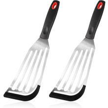 Fish Spatula - Unspecified - 2pcs - Stainless Steel - Silicone - Non-stick