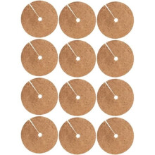Mulch, Coconut Fiber Mulch Ring Tree Protection Mat Coco Pot Mulch Cover 20cm 12 Pieces
