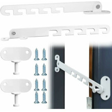 Window Restrictor - YYV - Set of 2 - Adjustable - Stainless Steel - Easy Installation