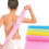 4-piece shower sponge set, African body exfoliating net, bath sponge 1