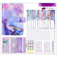 A6 Budget Binder Budget Notebook with Pocket Budget Organizer Budget Diary with 12 Envelopes Wallet Envelope.