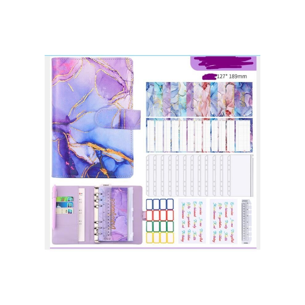 A6 Budget Binder Budget Notebook with Pocket Budget Organizer Budget Diary with 12 Envelopes Wallet Envelope.