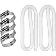 Intex Pool Replacement Hose - 32mm - 1.5m - 4 Clamps - Leak Resistant