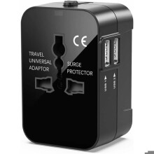 Universal Travel Adapter, Universal Travel Plug Adapter, Universal Travel Adapter with 2 USB, Power Adapter