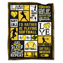 Softball-fleecepeitto, lämmin ja mukava, 80x102 cm
