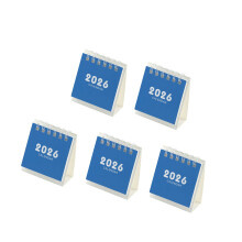 2026 Desk Calendar from Aug 2025 to Dec 2026-Navy Blue