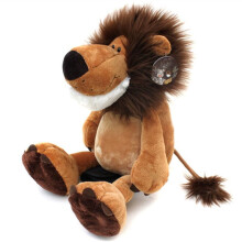 Pluche knuffel leeuw met tekenfilmfiguur, 1 stuk