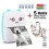 Mini Portable Bluetooth Thermal Printer, 5 Rolls Adhesive Paper, Compatible with Android/iOS, Blue 1