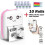 Mini Portable Bluetooth Thermal Printer, 10 Rolls Adhesive Paper, Compatible with Android/iOS, Pink 1
