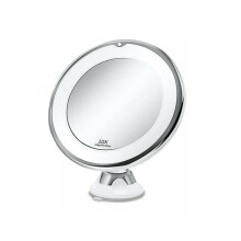 10x Magnifying Makeup Mirror for Bathroom, Cosmetic, Shower, Shaving, with LED Light, 360 Rotation, Anti-Fog