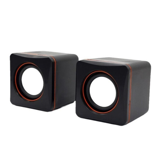 101 USB Wired Computer Speaker with 3.5mm Stereo Jack for Desktop and Laptop