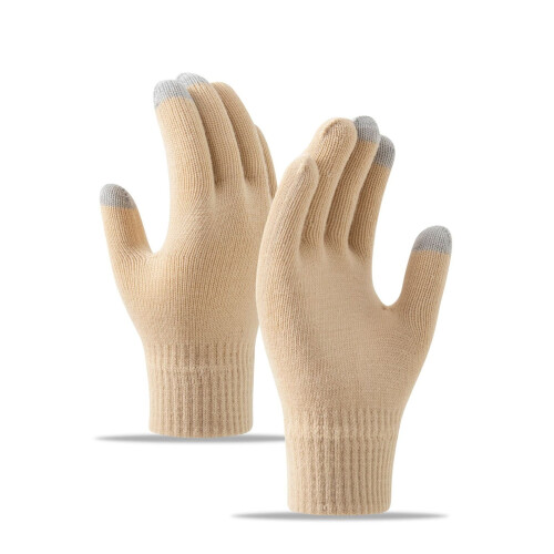 Unisex strikkede akryl vinterhandsker uden finger