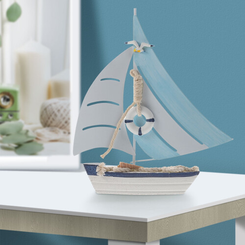 Nautical sailboat model marine style 1 piece