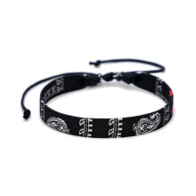 Brățară din poliester țesută manual, reglabilă, 18-26 cm