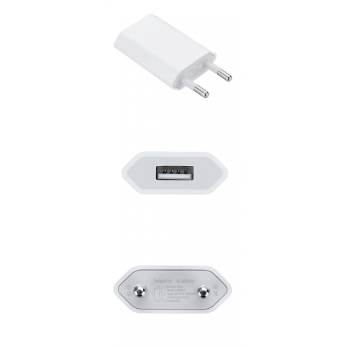 Chargeur USB compatible avec iPhone/Samsung 5V/1A et autres (blanc) 2