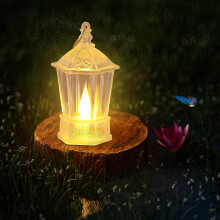 2 LED Flameless Candle Holders – Crystal Vintage Lanterns