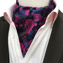 Herrenkrawatte mit Paisleymuster aus Polyester, 117 cm