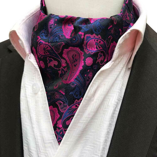 Herrenkrawatte mit Paisleymuster aus Polyester, 117 cm