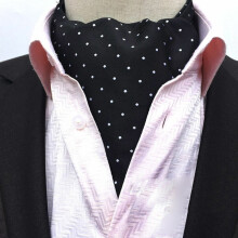 Herren-Krawattenschal mit Polka-Dots, 117 cm