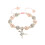 Bracelet de danse rose pour filles – Breloque ballet, ajustable 1