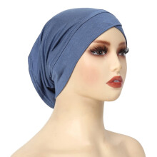Fascia per capelli/turbante elasticizzata da donna in misto cotone