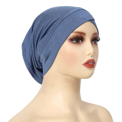 Fascia per capelli/turbante elasticizzata da donna in misto cotone