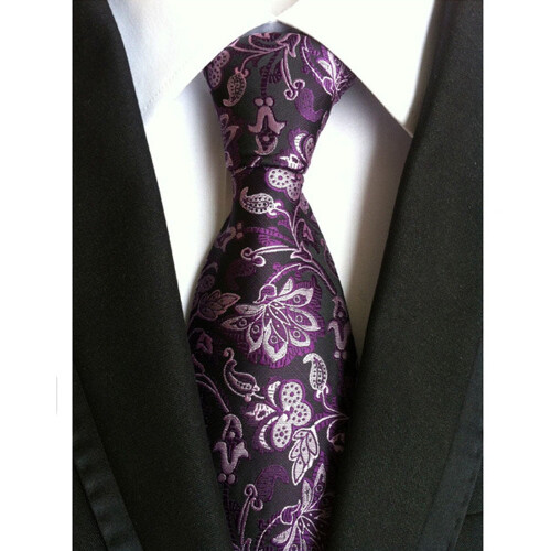 Herrenkrawatte mit Paisley-Jacquardmuster, 146 cm