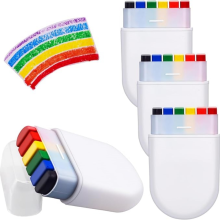 Bâtonnets de peinture pour le visage arc-en-ciel, marqueurs 6 couleurs aux couleurs du drapeau LGBTQ+, crayons de peinture corporelle porta