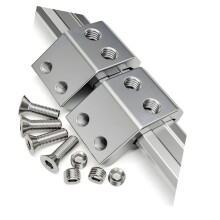Complete montagebeugels Klemmenset voor baanlay-out,-Zilver
