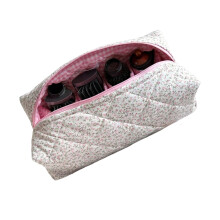 Sac de rangement matelassé spacieux pour les accessoires-Floral