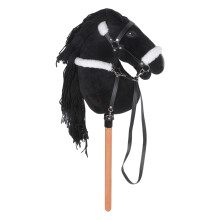 Tête de cheval en peluche amusante, bâton de jeu de rôle pour-UN