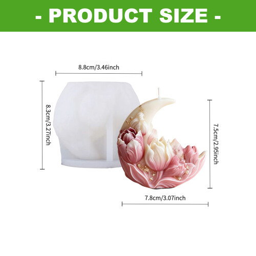 Decorative Home Use Silicone Mould For Making Elegant Moon 2