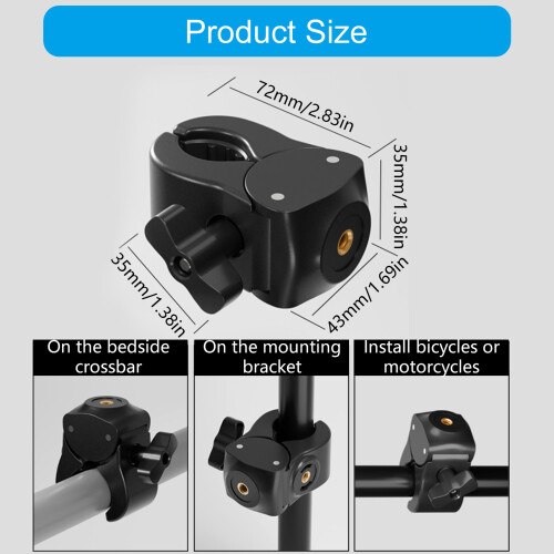Fotografie-Ausrüstungs-Montageadapter, 1/4 weiblicher und 2