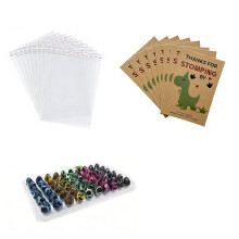 Dinosaur Eggs Hatching Cards Birthday Party Supplies-C 12