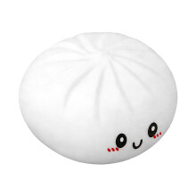Dumpling Dough Ball Toy With Squeeze Function Steamer Box-white