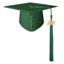 2026 Graduation Cap For Indoor Graduations-dark green aldult