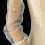 Fingerlose Brauthandschuhe mit klassischen Perlen,-Creme 6