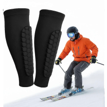 Schienbeinschoner, Schutzsocken, selbstklebende Schienbeinschoner für Snowboards, elastische Antikollisions-Leggings für Ski- und Sno