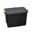Samuel Alexander 60L Heavy Duty Lockable & Stackable Storage Tub Chest with Clips in Black 8