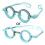 52-70mm Pd Optical Trial Frame Optometry Kids Universal Trial Lens Frame 1