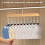 Vertical Hanging Wooden Hat Organizers 10 Adjustable-A 5