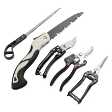 5 Piece Garden Tool Set with Pruning Shears and Folding Saw