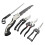 5 Piece Garden Tool Set with Pruning Shears and Folding Saw 1