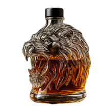 Decantador de whisky Dispensador de licor Botella decantadora Perfil animal Contenedor de vino Para