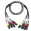 Bouclier tressé de ligne auditive multicœur 4 broches,-5m 1