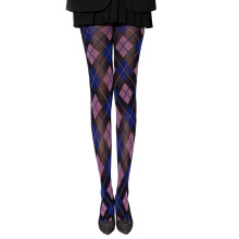 Elegante legging met argyle-ruitpatroon,-blauw poeder